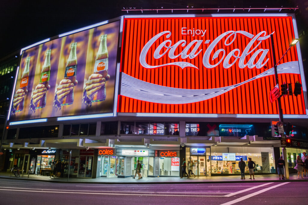 Coca cola billboard branding